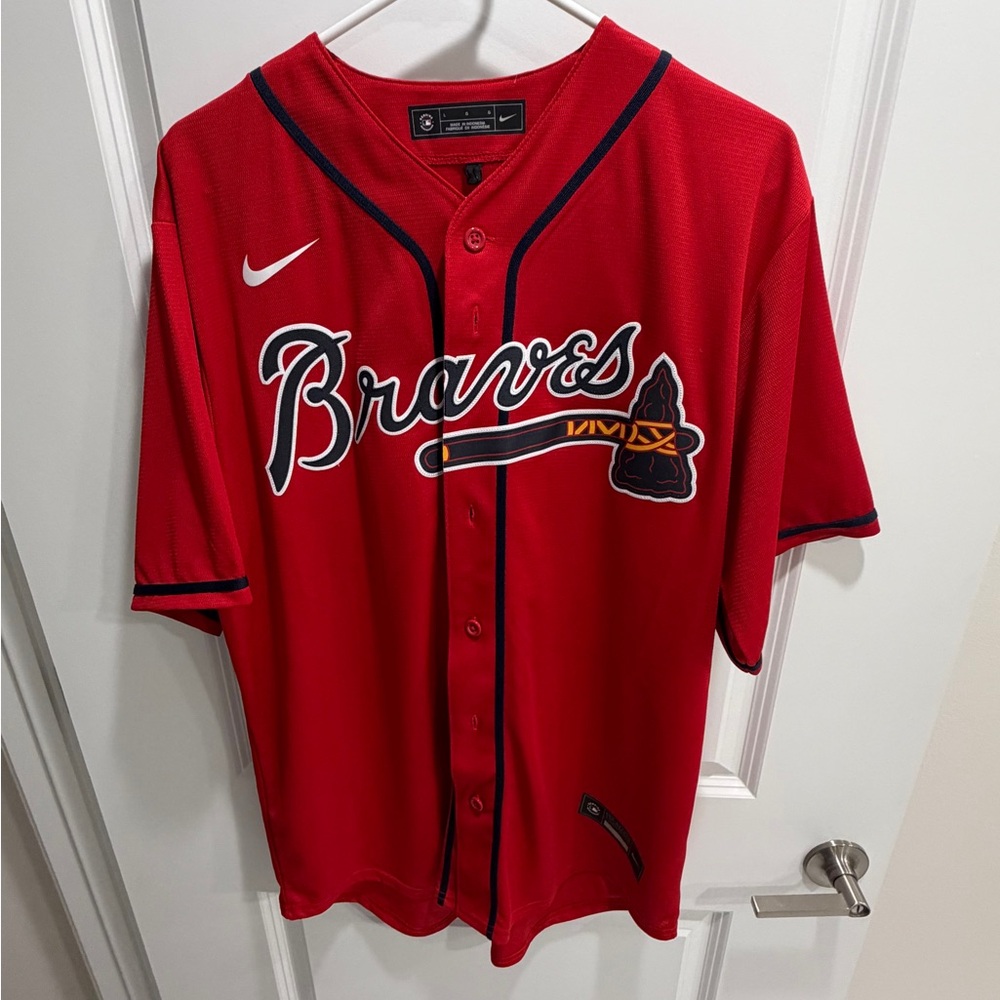 Atlanta Braves Nike Red Alternate Limited Jersey